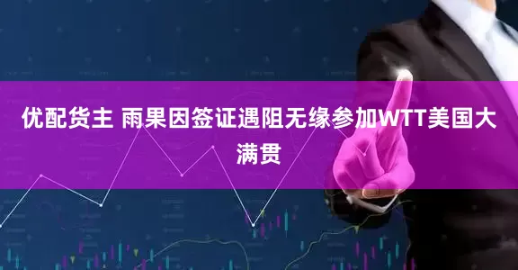 优配货主 雨果因签证遇阻无缘参加WTT美国大满贯