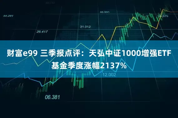 财富e99 三季报点评：天弘中证1000增强ETF基金季度涨幅2137%